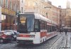 Již od ledna je možno vidět nízkopodlažní tramvaj RT6N evid. č. 1802 jako prodejnu seniorpasů pro důchodce, foto 18. 1. 2000 -   Ladislav Kašík