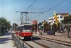 O prázdninách probíhala i oprava tramvajové tratě na ulici Vídeňské mezi mostem bohunické tramvajové tratě a zastávkou »Bohunická«. Po odstranění kolejí byl částečně odtěžen i původní štěrk – opravovaná tramvajová trať byla na dřevěných pražcích (výstavba většiny úseku proběhla v roce 1984) a hned začala pokládka nových betonových pražců s pružným uložením kolejnic: na snímcích je situace poblíž tramvajového nadjezdu (12. 7. 2015) a v prostoru zastávky »Ústřední hřbitov« (31. 7. 2015). Náhradní dopravu zajišťovala autobusová linka x2, a protože spoje vedené až do Modřic nemohly obsloužit zastávku »Bohunická«, byla k ústřednímu hřbitovu prodloužena z Ukrajinské i autobusová linka 69 – na snímku z 31. 7. odjíždí směrem do Bohunic SOR evid. č. 7014 kolem opuštěné tramvajové smyčky Ústřední hřbitov. Dne 1. 9. 2015 se po opravené tramvajové trati poprvé projely tramvaje: vůz evid. č. 1129 linky 5odjíždí ze zastávky »Hluboká« (vpravo nedávno přejmenovaný supermarket Albert, dříve Interspar). Tramvaj K2R evid. č. 1039 linky 2 přejíždí ulici Jihlavskou a Anitra evid. č. 1810 linky 2 projíždí odbočkou ke smyčce Ústřední hřbitov. Foto © Ladislav Kašík.