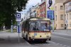 Letošní provoz historické trolejbusové linky H24 připomínáme snímkem vozu Škoda 14Tr evid. č. 3173 TMB v zastávce »Výstaviště – hlavní vstup« z 24. 6. 2018. Foto © Ladislav Kašík.
